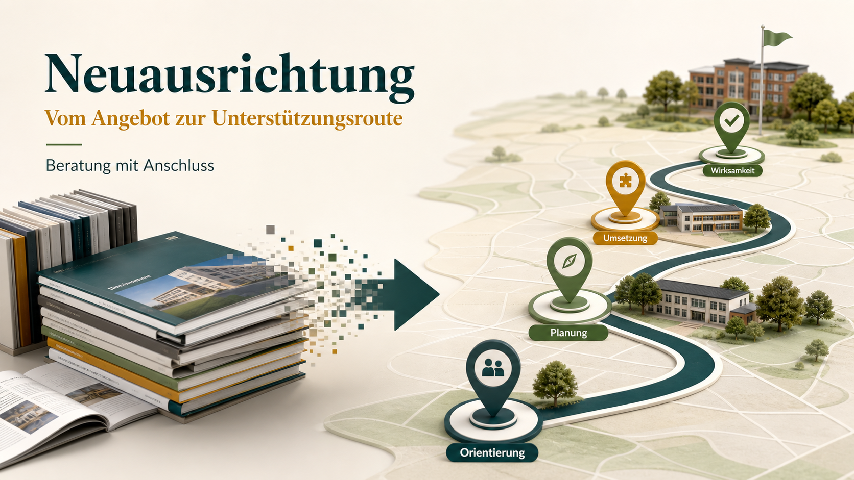 Neuausrichtung: vom Angebot zur Unterstützungsroute